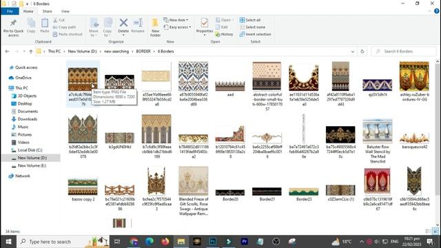 3 border searching textile design in Adobe Photoshop 2023 in Hindi || SaQib Designer смотреть онлайн