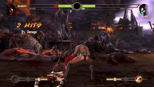 Mortal Kombat 9 Team Tag Ladder Ft TMEISTER Medium Skarlet & Sub-Zero, Kitana & Scorpion Part 1 of смотреть онлайн