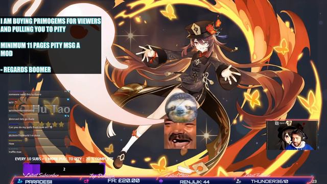 INSANE LUCK! When a 50/50 is not a 50/50 Genshin Impact Hu Tao wish banner hutao summon смотреть онлайн
