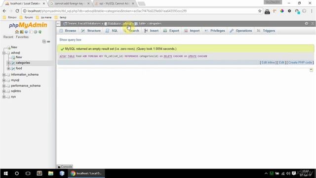 43 foreign keys - PHP and MySQL beginner to developer смотреть онлайн