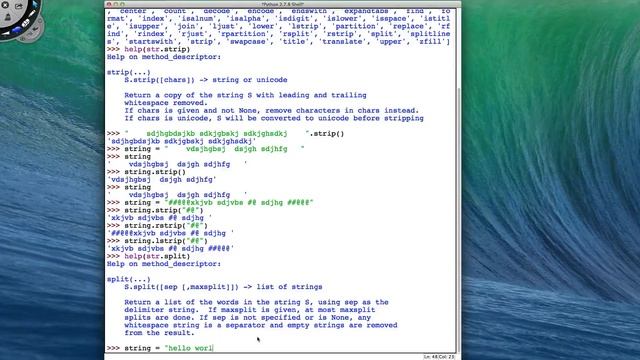 Python String Methods Part 1 смотреть онлайн