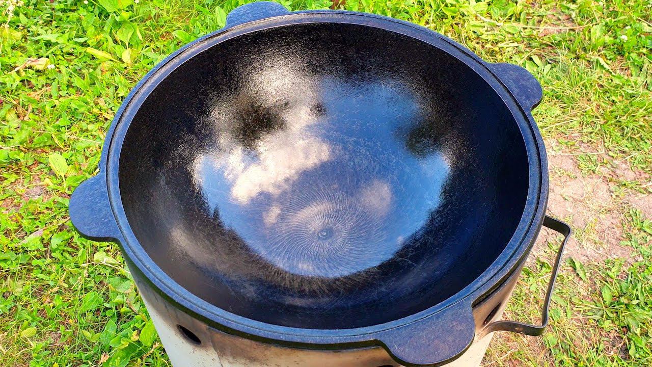 Уход за чугунным казаном смотреть онлайн