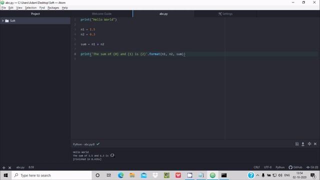How to run python program in atom смотреть онлайн