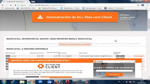 Error BUGSPLAT.DLL en windows 10/8/7 I SOLUCIÓN 2017 смотреть онлайн