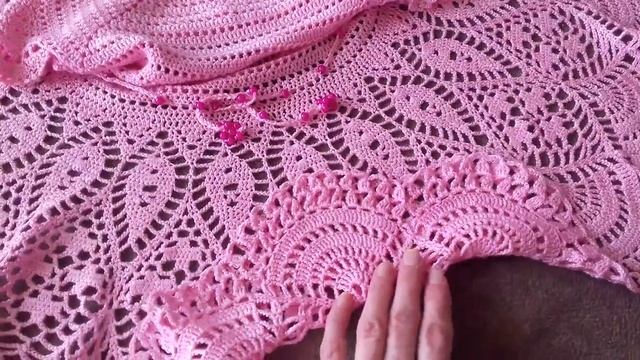 ВЯЖЕМ КРЮЧКОМ ПЛАТЬЕ НА ДЕВОЧКУ 4-5 ЛЕТ.ЧАСТЬ 1. смотреть онлайн