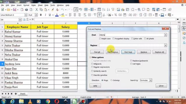Find And Replace in Libreoffice calc || How to Use Find and Replace смотреть онлайн