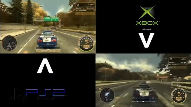 Nfs most wanted Final Pursuit Graphics comparation (ps2 vs xbox) смотреть онлайн