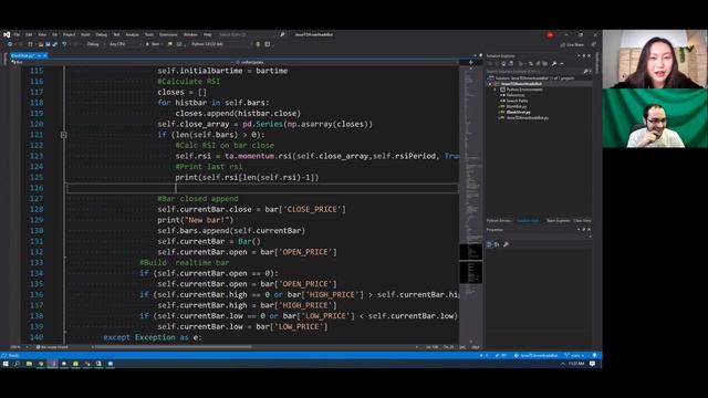 I taught Her how to code a trading bot смотреть онлайн