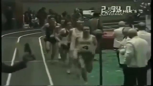 **Steve Prefontaine** 1973 Rare Indoor Mile VS World Best Middle Distance Runners