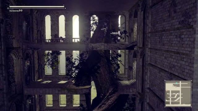 NieR: Automata - как допрыгнуть к сундуку в лесном замке смотреть онлайн