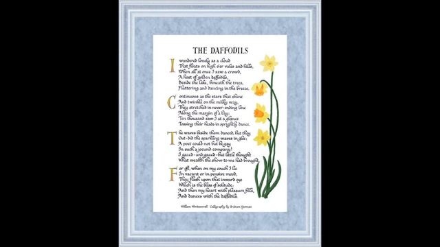 Reading a poem "Daffodils" by William Wordsworth (Читаю стихотворение Уильяма Вордсворта). смотреть онлайн