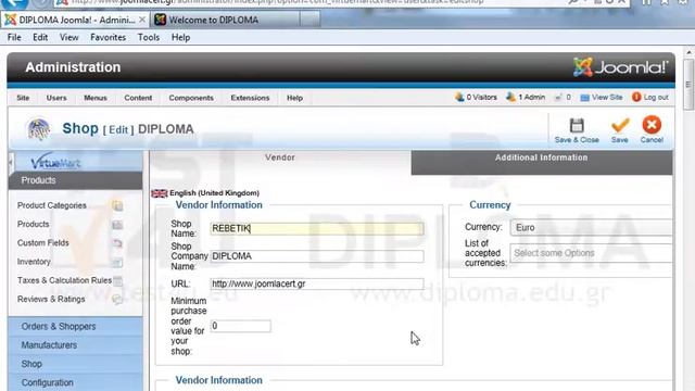 Change the name of your e-shop to REBETIKO Online Stores. смотреть онлайн
