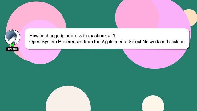 How to change ip address in macbook air? смотреть онлайн