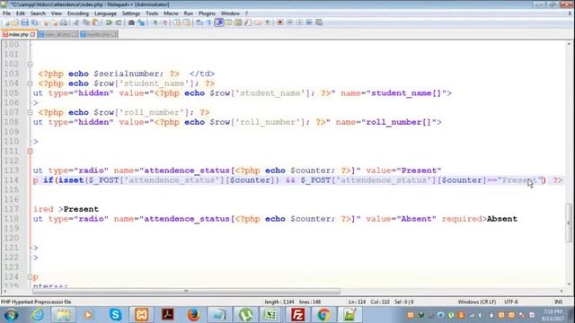 Attendance Management System in PHP:PART 8 смотреть онлайн