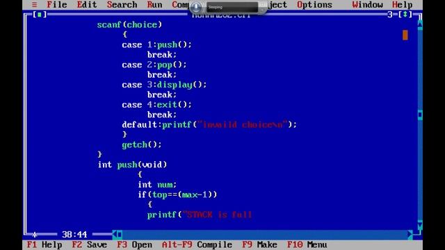 Program to implement all the stack operations using static Array | BCA expert смотреть онлайн
