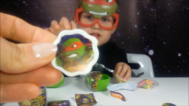 ★Черепашки ниндзя Яйца с сюрпризами Ninja Turtles Surprise Eggs unboxing смотреть онлайн