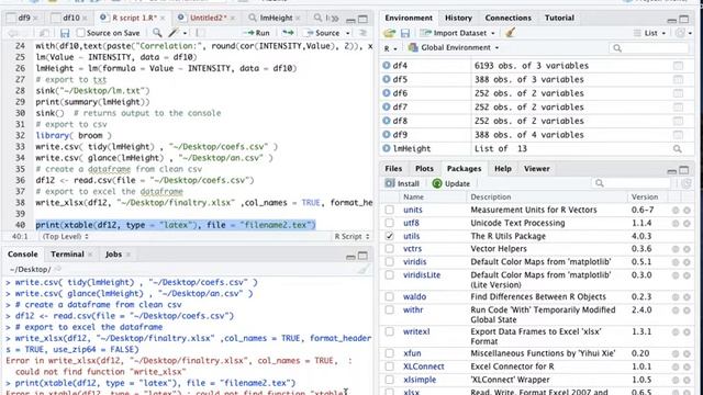 Create Latex Table with R - part 1 | Learn R from Scratch смотреть онлайн