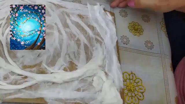 Картина из туалетной бумаги