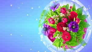 Футаж. Цветочный фон 188