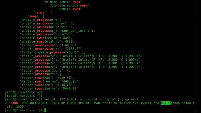 Ansible Tutorial - Ansible Ad-Hoc command | Ansible Modules Hostname Command Shell смотреть онлайн