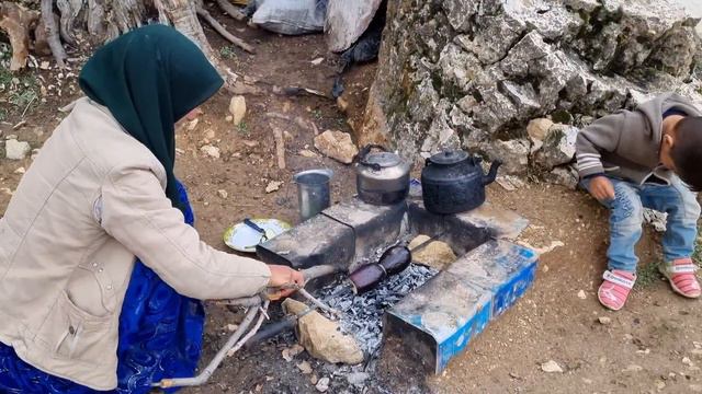 The Nomadic Life Of Parvaneh: Nomadic Widow And Her Son Shayan And Traditional Nomadic Meal