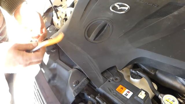 MAZDA CX-7 CX7 UPPER ENGINE COVER REMOVAL REPLACEMENT смотреть онлайн
