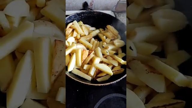 Картофель, тушенный с грибами смотреть онлайн