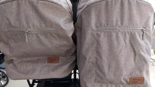 Прогулочная коляска для двойни Carrello Presto DUO смотреть онлайн