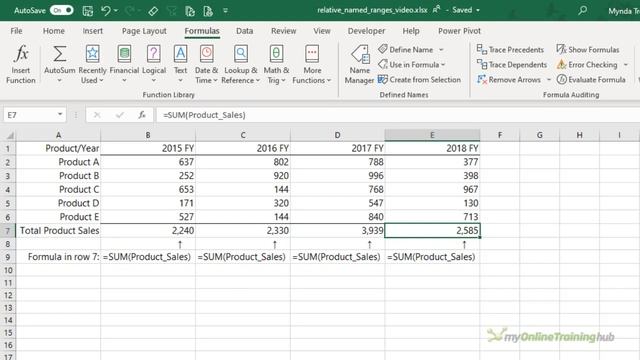 Excel Relative Named Ranges - A Secret of Excel Pro Users смотреть онлайн