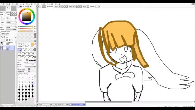 Рисуем аниме девушку (Часть 1) смотреть онлайн