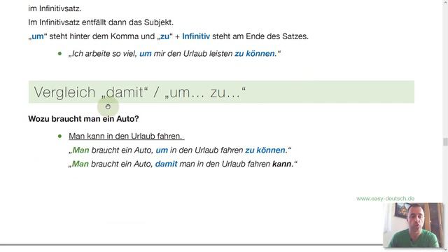 [68] Finalsätze - Wann benutzt man „damit“ und „um... zu...“? смотреть онлайн