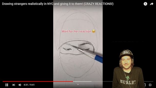 AMAZING ARTIST DRAWS TRAIN PASSENGERS | REACTS смотреть онлайн