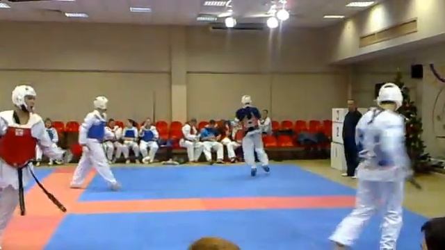 Taekwondo WTF. Тренировка в ДЮСШ Энтузиаст. Спарринги. 12.01.2013 смотреть онлайн