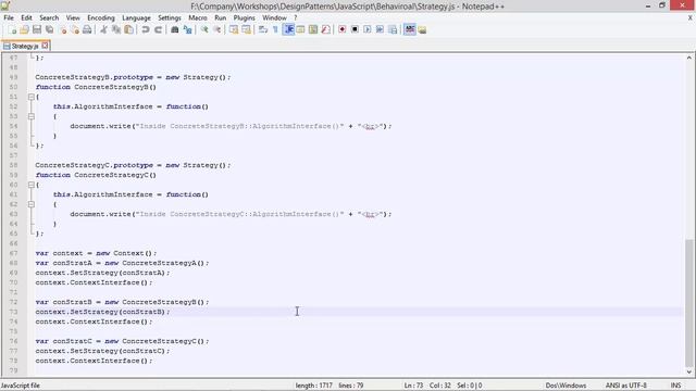 Strategy Design Pattern In JavaScript смотреть онлайн