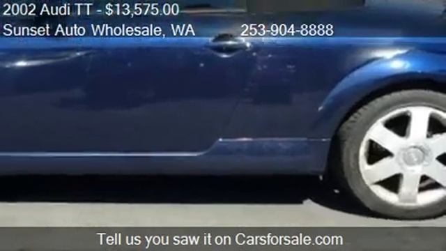 2002 Audi TT Roadster Quattro - for sale in PUYALLUP, WA 983 смотреть онлайн