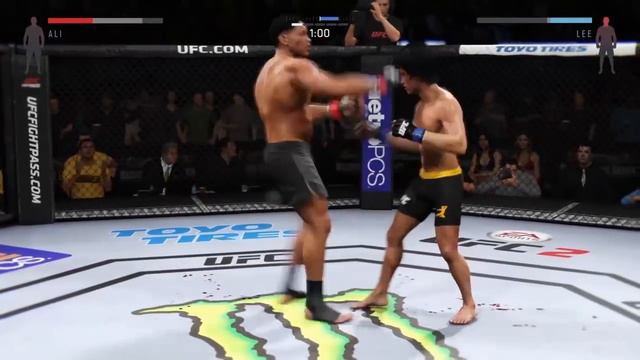 Muhammad Ali vs. Bruce Lee (EA Sports UFC 2) - CPU vs. CPU - Crazy UFC 👊🤪 смотреть онлайн