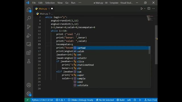 Aku Membuat Game Perkalian Kelas 3 SD Menggunakan Bahasa Pemrograman Python смотреть онлайн