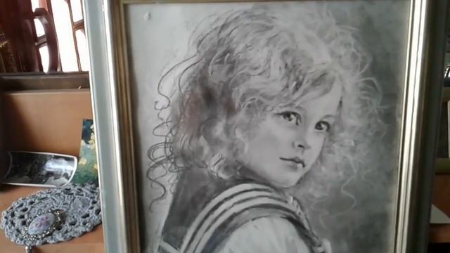 РИСУЮ детские портреты . ВОЛШЕБНАЯ ЛИНИЯ КАРАНДАША. смотреть онлайн