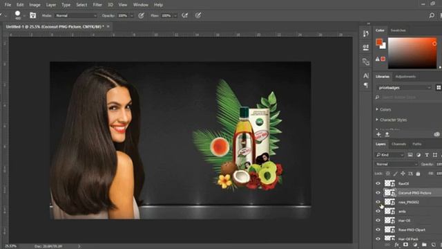 Poster Design । Create Oil ad Poster । Photoshop CC 2017 смотреть онлайн
