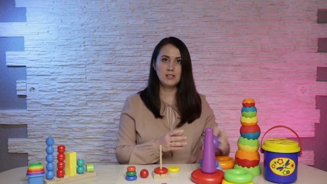 Развивающие игры для детей | Пирамидки - оптимальный набор смотреть онлайн