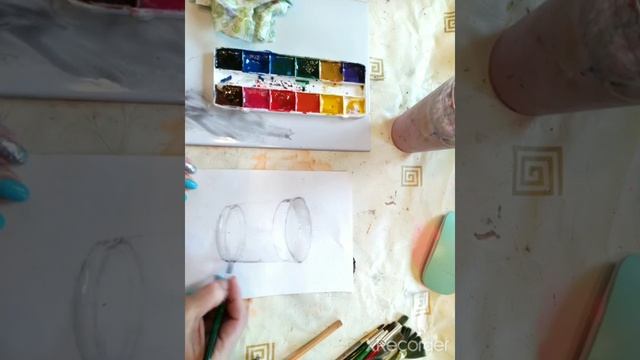 Стакан с водой акварель смотреть онлайн