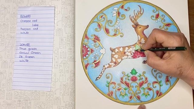 Color and Chat: Johanna's Christmas Coloring Book | Johanna Basford смотреть онлайн