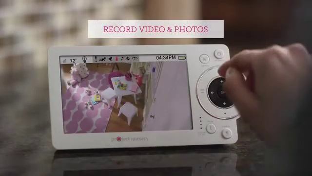 Project Nursery 5" High Definition Baby Monitor System with 1.5" Mini Monitor - White смотреть онлайн