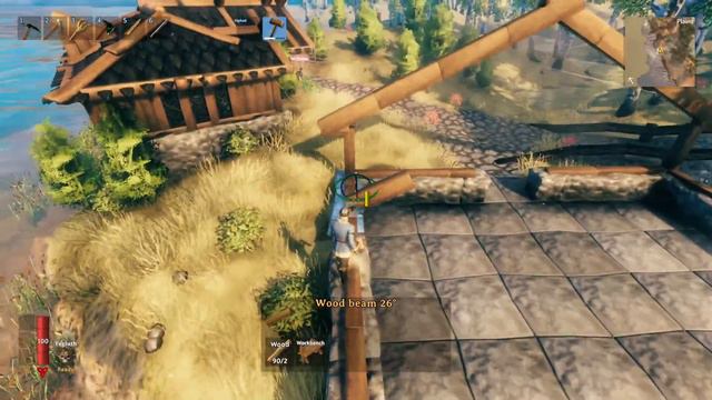 part 3 - Plains Village Build by Ruijven - Farmer Market - Valheim смотреть онлайн
