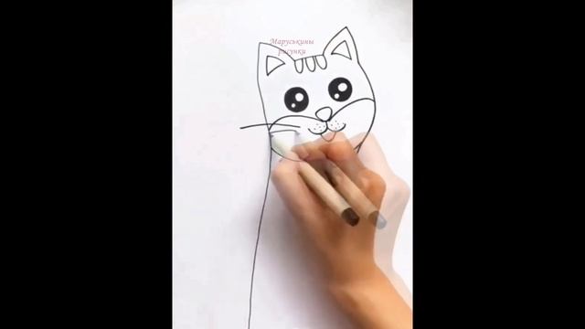 Котик с помощью руки смотреть онлайн