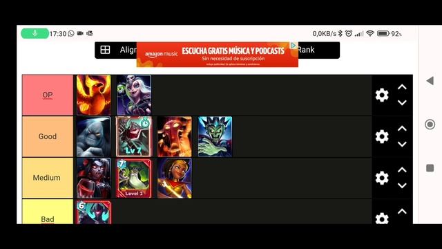 Tier List Castle Crush Legendarias / "CASTLE CRUSH" смотреть онлайн