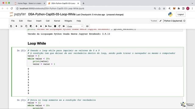 Trabalhando com Loop While em Python смотреть онлайн