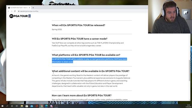 EA SPORTS PGA TOUR Is Coming 2022 & Has All 4 Majors.. смотреть онлайн