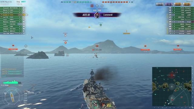 LummON #52 World Of Warships: Texas на практике