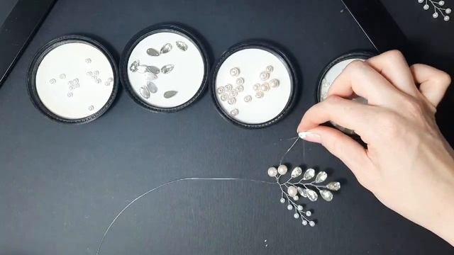 EASY DIY Bridal Hair Pin / Видео МК по изготовлению шпилек с бусинами смотреть онлайн